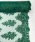 Hunter Green Sequin Embroidered Lace Fabric by the Yard, 54" Wide Floral Mesh Lace with Double Scalloped Edges